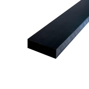 Uretano Negro K-600A - Barra Rectangular | 1/2" x 1-1/2" x 24"