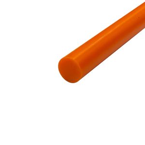 Uretano Naranja K-800A - Barra Redonda | 1" x 24"
